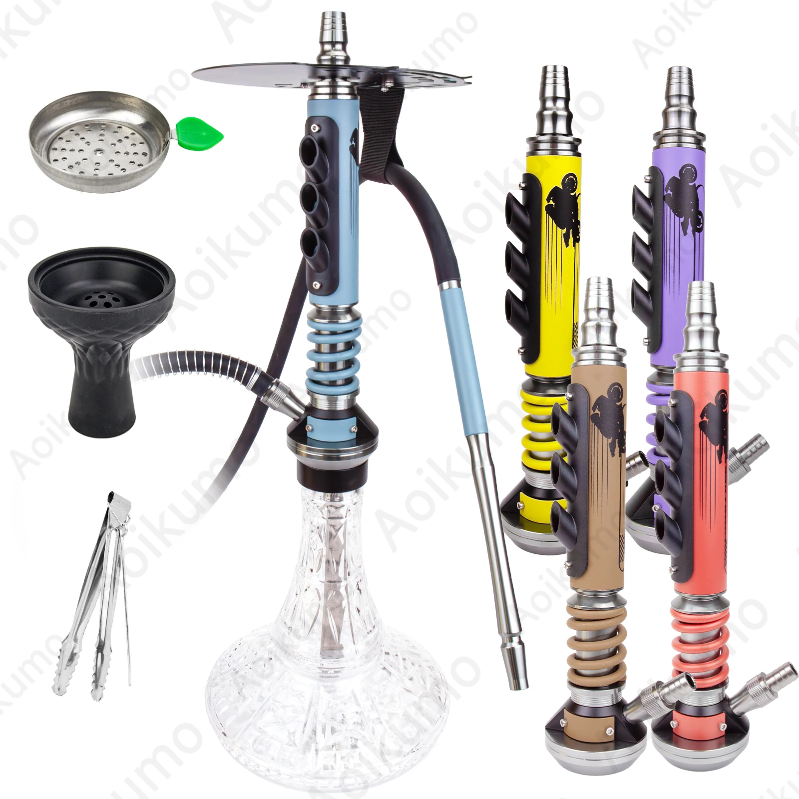 Motocross Series Hookah Set with All Accessoriess Bomber N-32 Nargile Takımı Shisha Narguile Cachimbas Hubbly Bubbly Kit