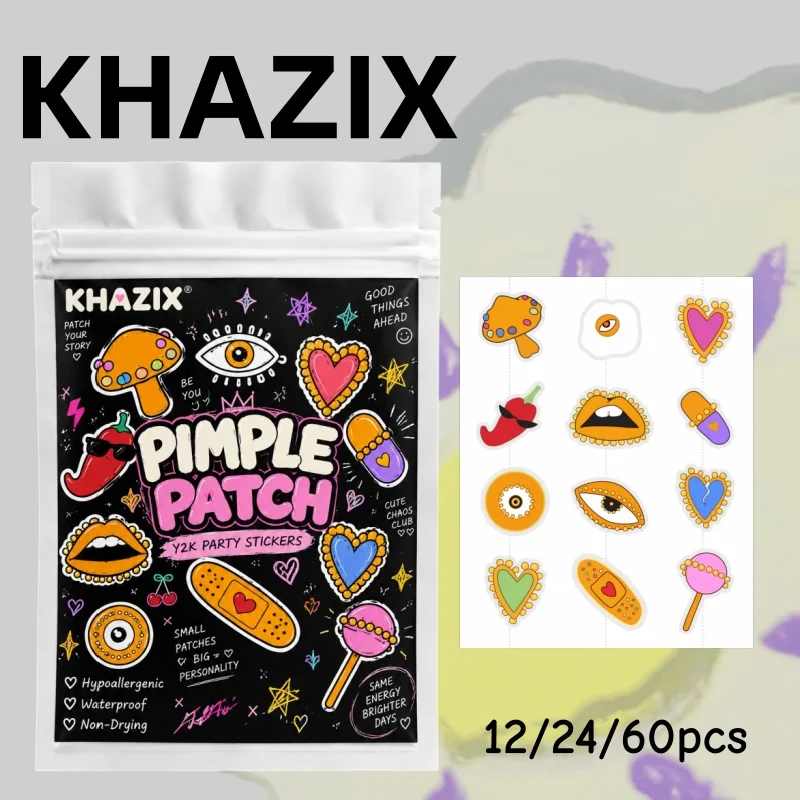 12/24/60pcs Waterproof Pimple Sticker
