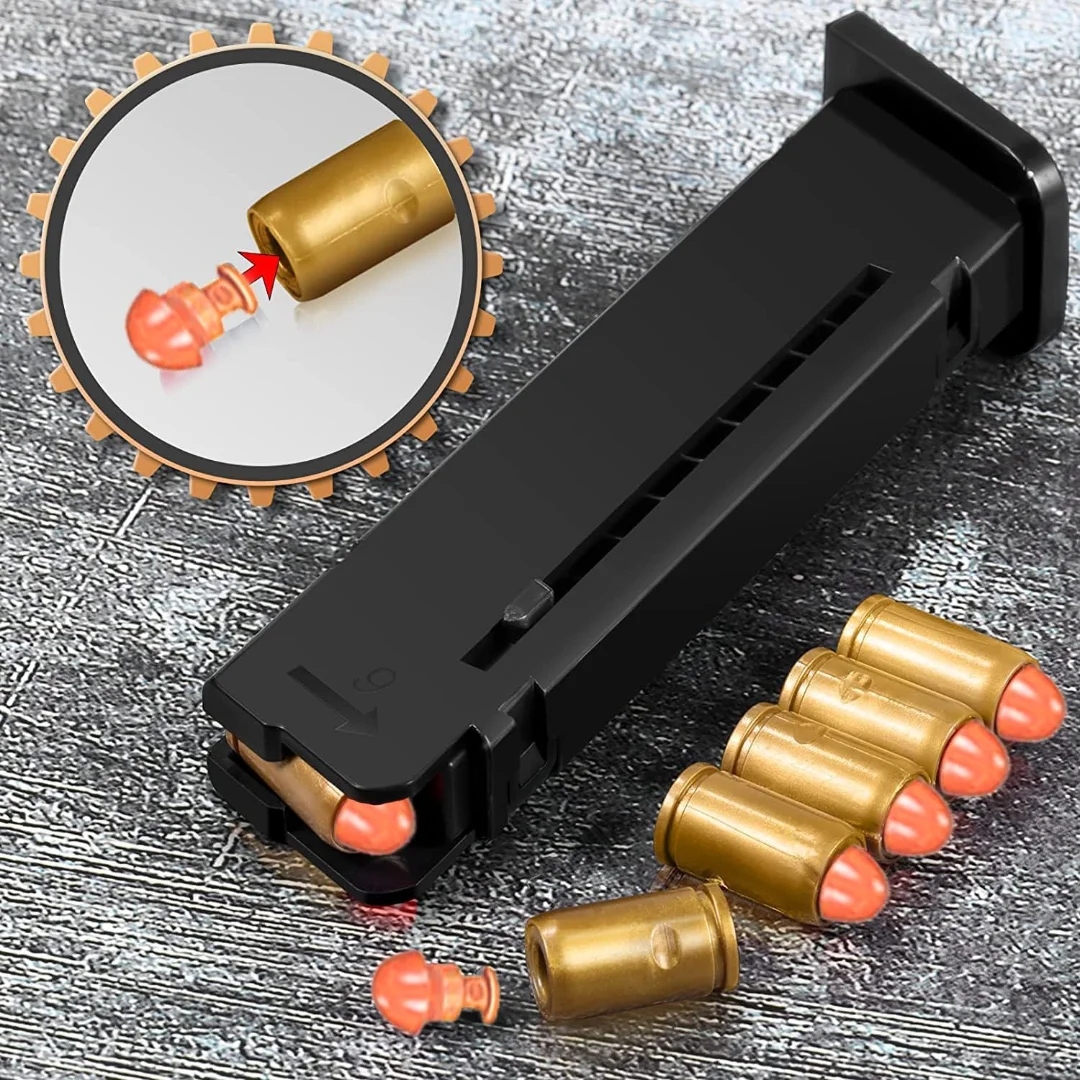 Shell Ejecting Toy Gun Automatic Pull Back Action Shooting Games Education Model Toy for Kids Gifts