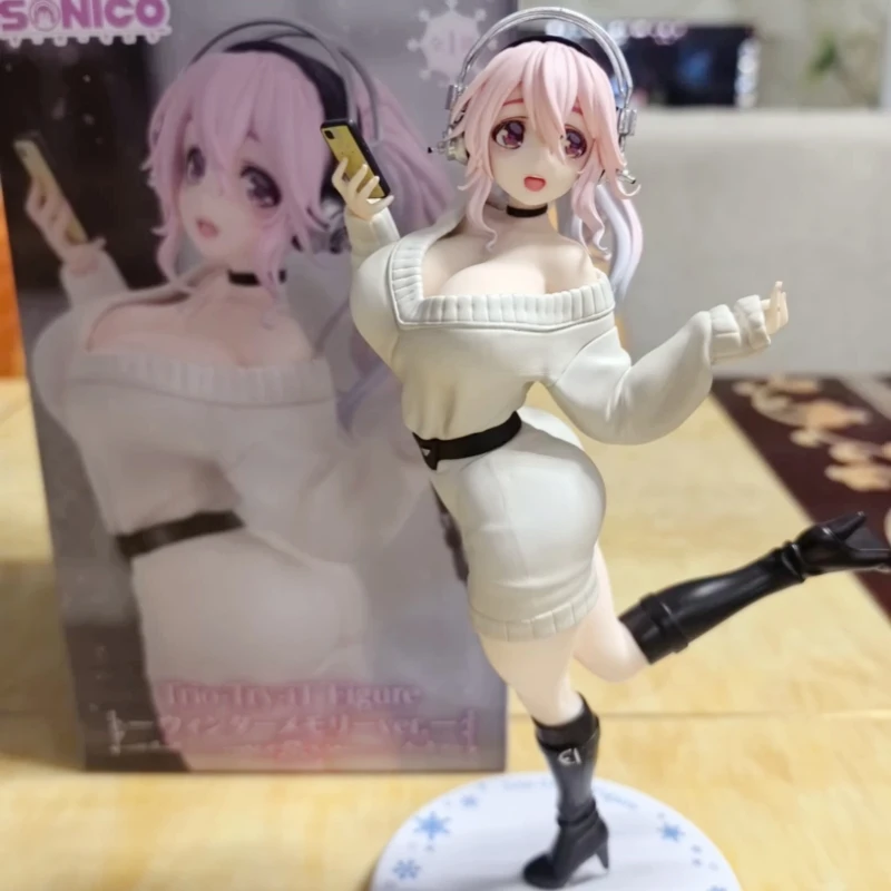 핫 퓨리우 트리오-트라이-잇 슈퍼 소니코 겨울 추억 피규어 귀여운 애니메이션 디스플레이 스웨터 스태츄 프리미엄 수집 모델 장난감 선물