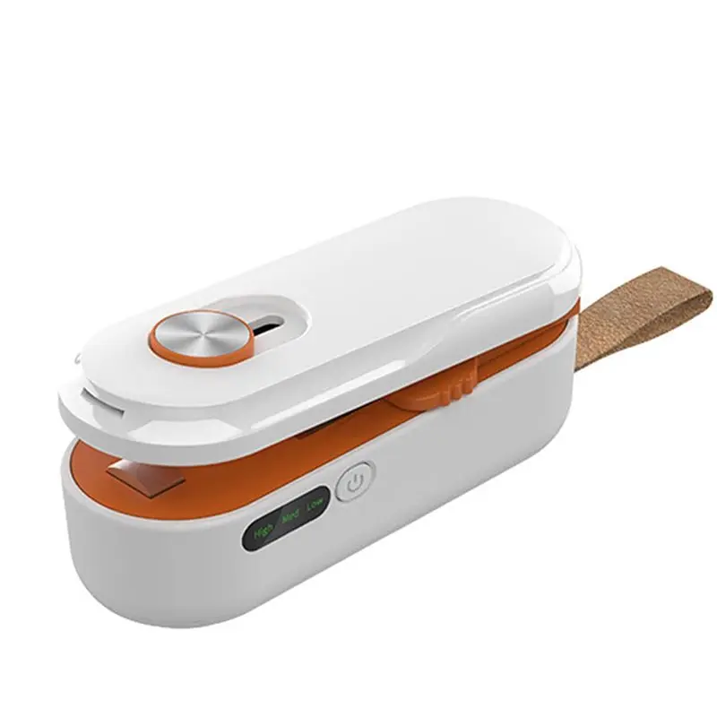 B06B-Mini Bag Sealer With Rechargeable Heat Function, Cutter And Magnet Portable Design, For Food Storage Bag Resealing White