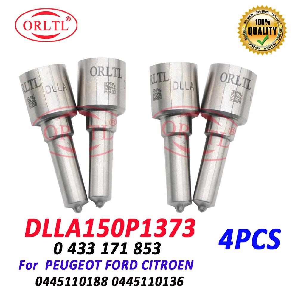 

ORLTL 4 PCS DLLA150P1373 Diesel Injector Nozzle 0 445 110 136 0 445 110 188 0 986 435 090 0 433 171 853 FOR PEUGEOT FORD