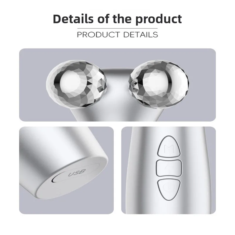 أداة تجميل أسطوانية مقدمة نبض 4D، مقدمة اهتزاز متعددة الوظائف أداة EMS أداة أسطوانة النبض