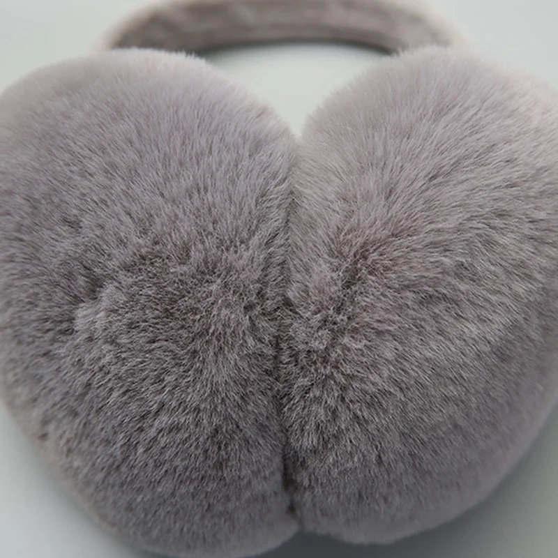 Moda inverno quente earmuffs mulheres homens portátil dobrável earflap cor sólida macio pelúcia orelha mais quente ao ar livre esqui quente capa de orelha