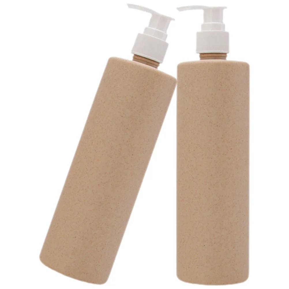 

2 Pcs Bottle Lotion Shampoo Travel Bottles for and Conditioner Degradable Empty Degradation Rod Cornstarch with Pump Container