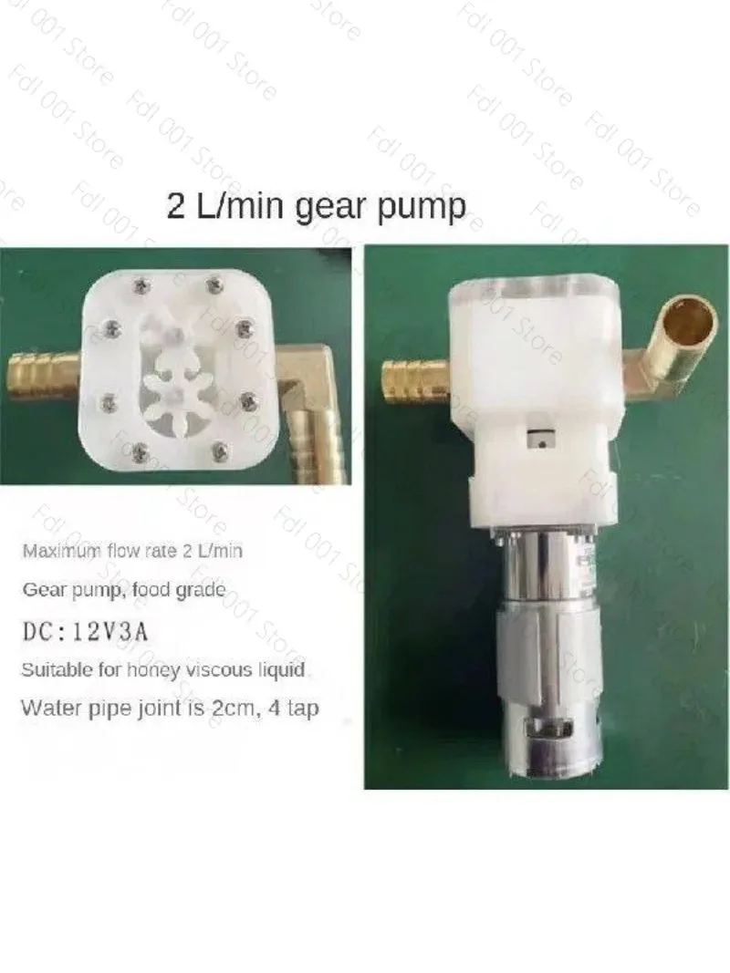 2L/Min self-priming honey pump filling machine gear  honey  viscous liquid sesame butter peanut butter