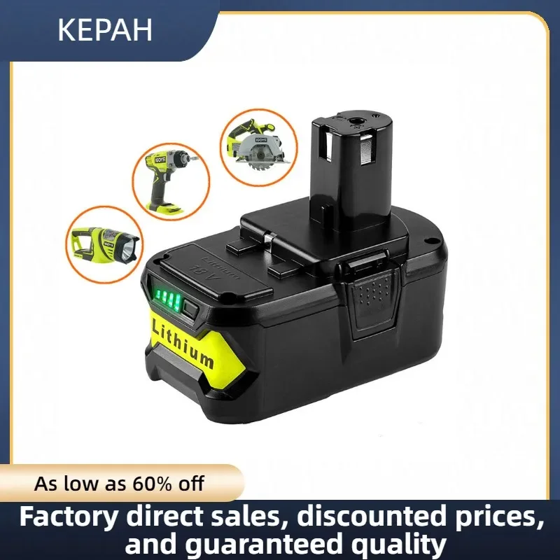 18V 12.8AH Li-ion Rechargeable Battery for Ryobi ONE+ cordless Power Tool BPL1820 P108 P109 P106 P105 P104 P103 RB18L50 RB18L40