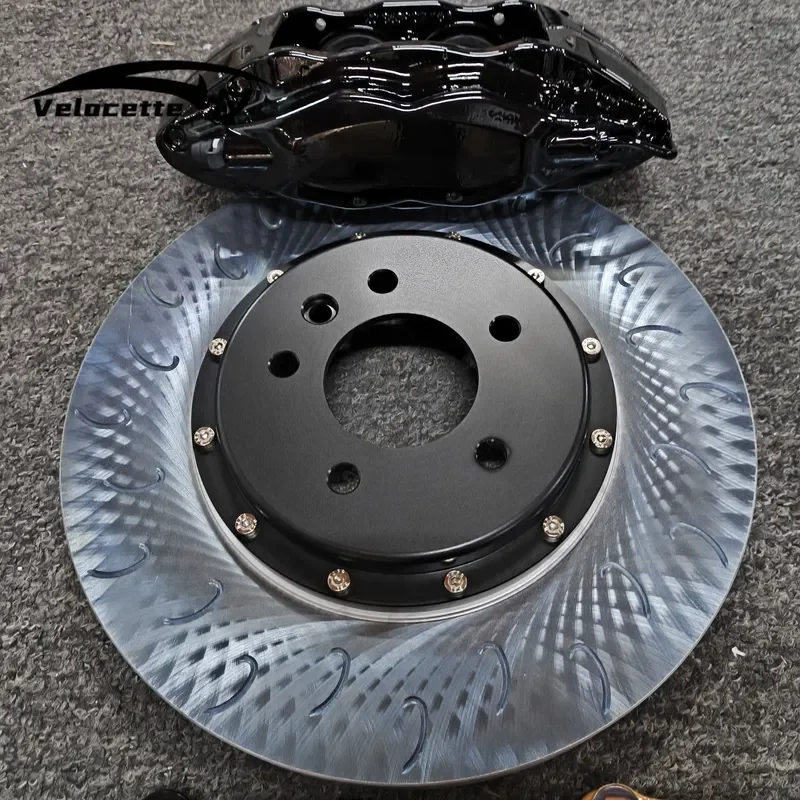 Custom Black Aluminum 4 Pot Steel Brake Caliper Kit for Opel B Honda Accord City FD2 Toyota Fortuner LC200 M3 E46