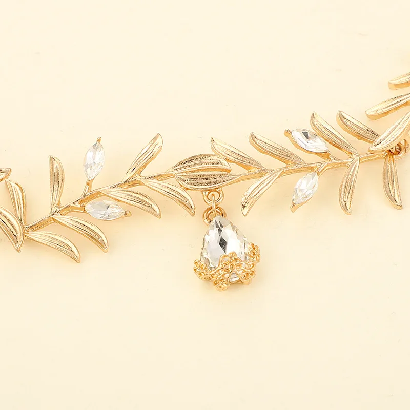 Exotic Style Gold Color Tiaras Tassel Headband Ancient Fairy Wedding Bride Headdress Hanfu Hair Accessories for Girls Women 2025