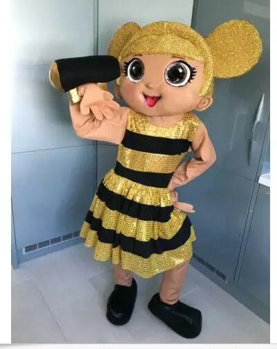 Nuovo adulto Halloween natale ragazza carina bambola Mascotte Fancy Cartoon Mascotte Costume peluche Fancy Dress Costume della Mascotte