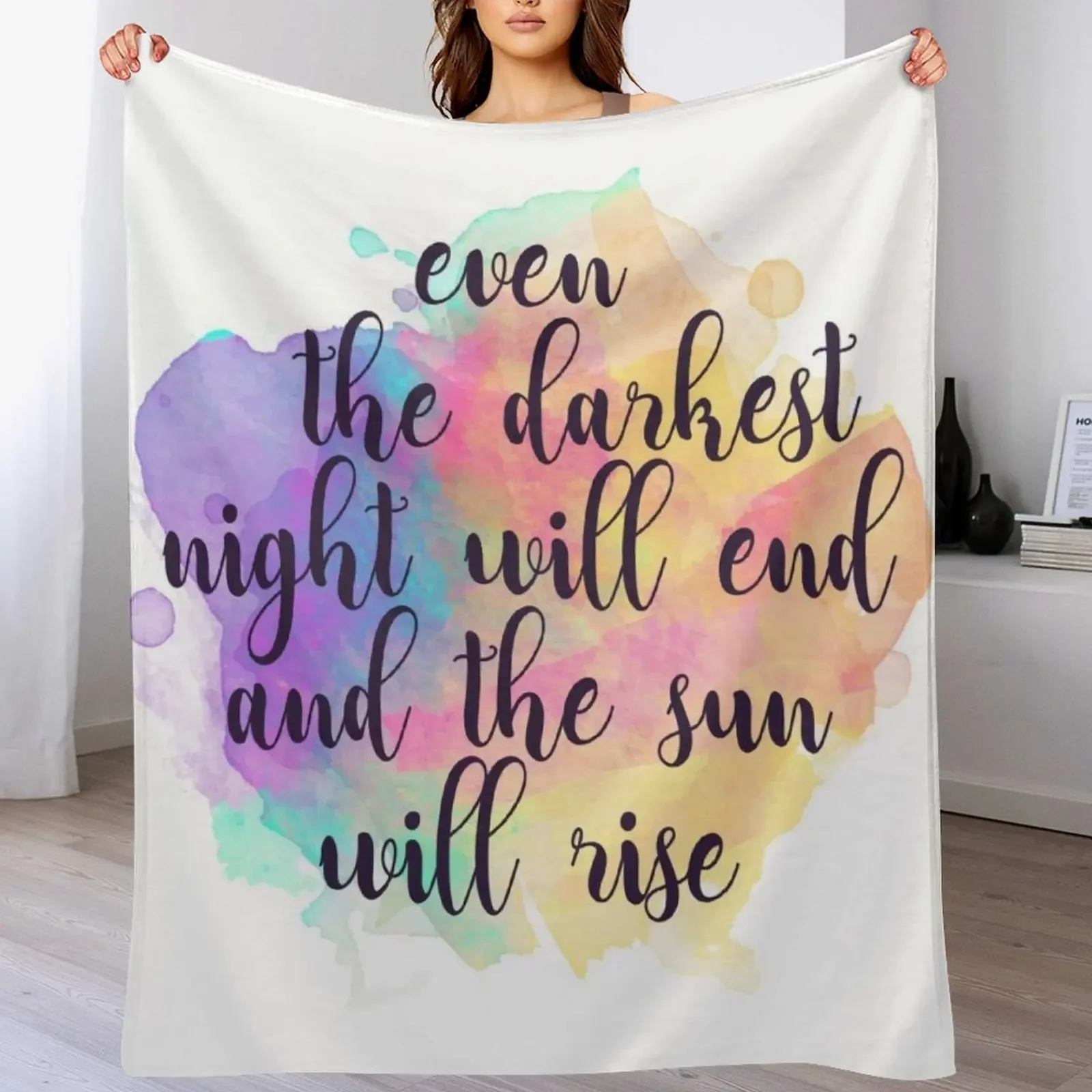 

New Darkest Night #2 Throw Blanket Warm Napping Blanket for Office Couch Bed