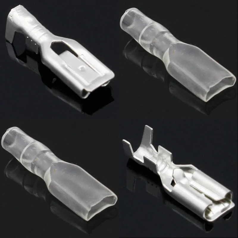 

50set 4.8mm Crimp Terminal 50pcs Female Spade Connector with 50pcs case