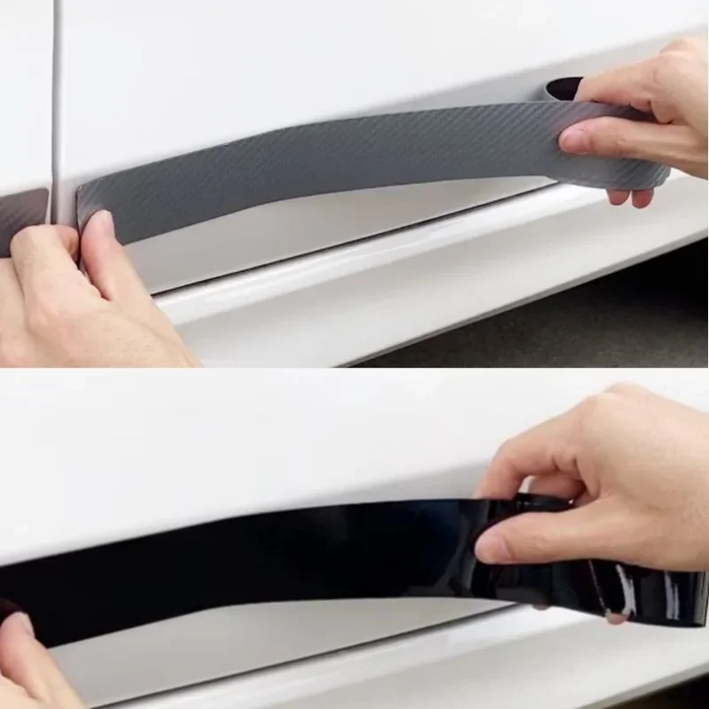 Adhesive-Free/Magnetic Car Door Anti-scratch Stickers Night Reflective Body Side Edge Guard Decoration Protective Strips