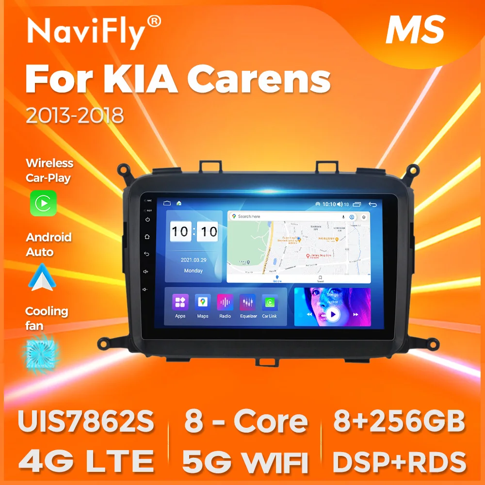 

Navifly 8 Core 9 Inch Wireless Carplay Auto For KIA Carens RP 3 III 2013 - 2018 Car Radio Multimedia Player WIFI BT RDS DSP GPS