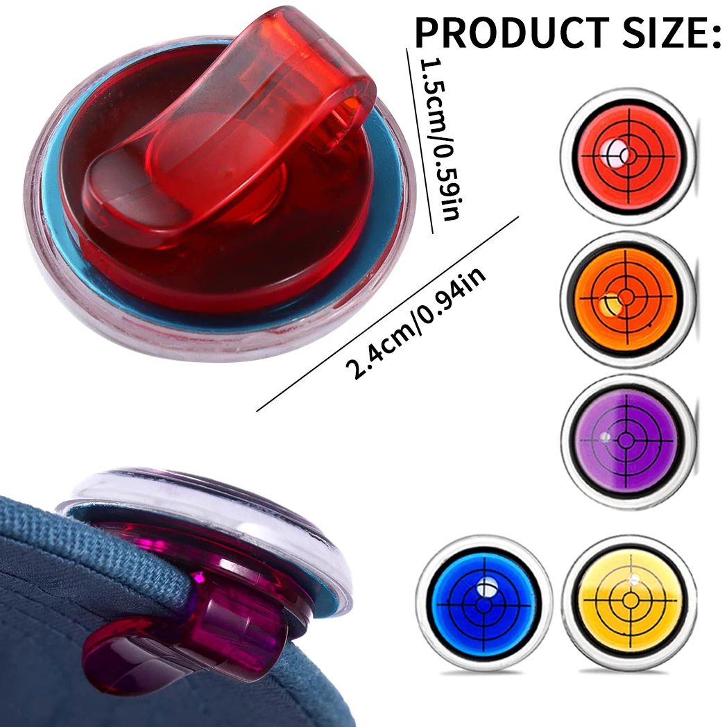 Caiton 1Pc Magnetic Golf Hat Clip with Level Ball Marker – Golf Accessory,  Golf Supplies，Easily Attaches to Cap, Golf Gifts