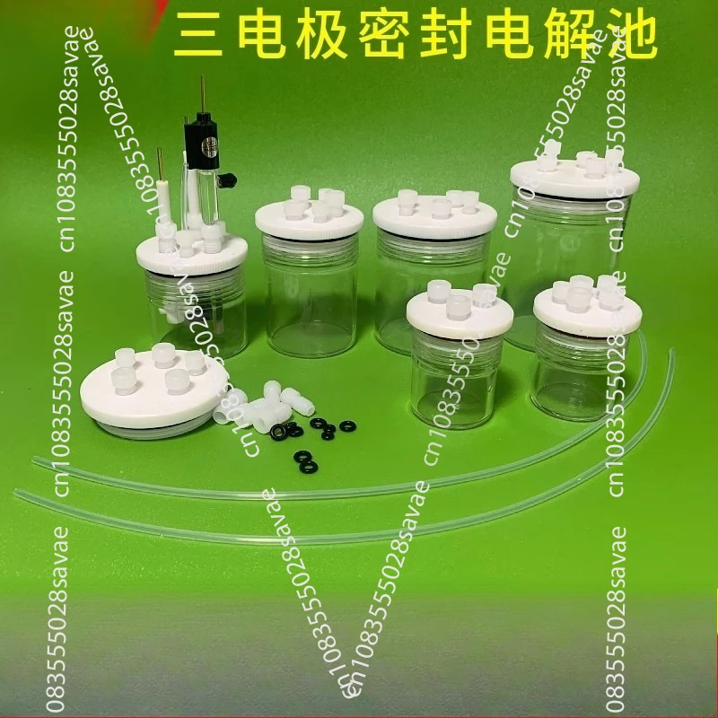 

C001 Герметичная L, прямая герметичная трехэлектродная система с пятью отверстиями. Электрохимический электрод.