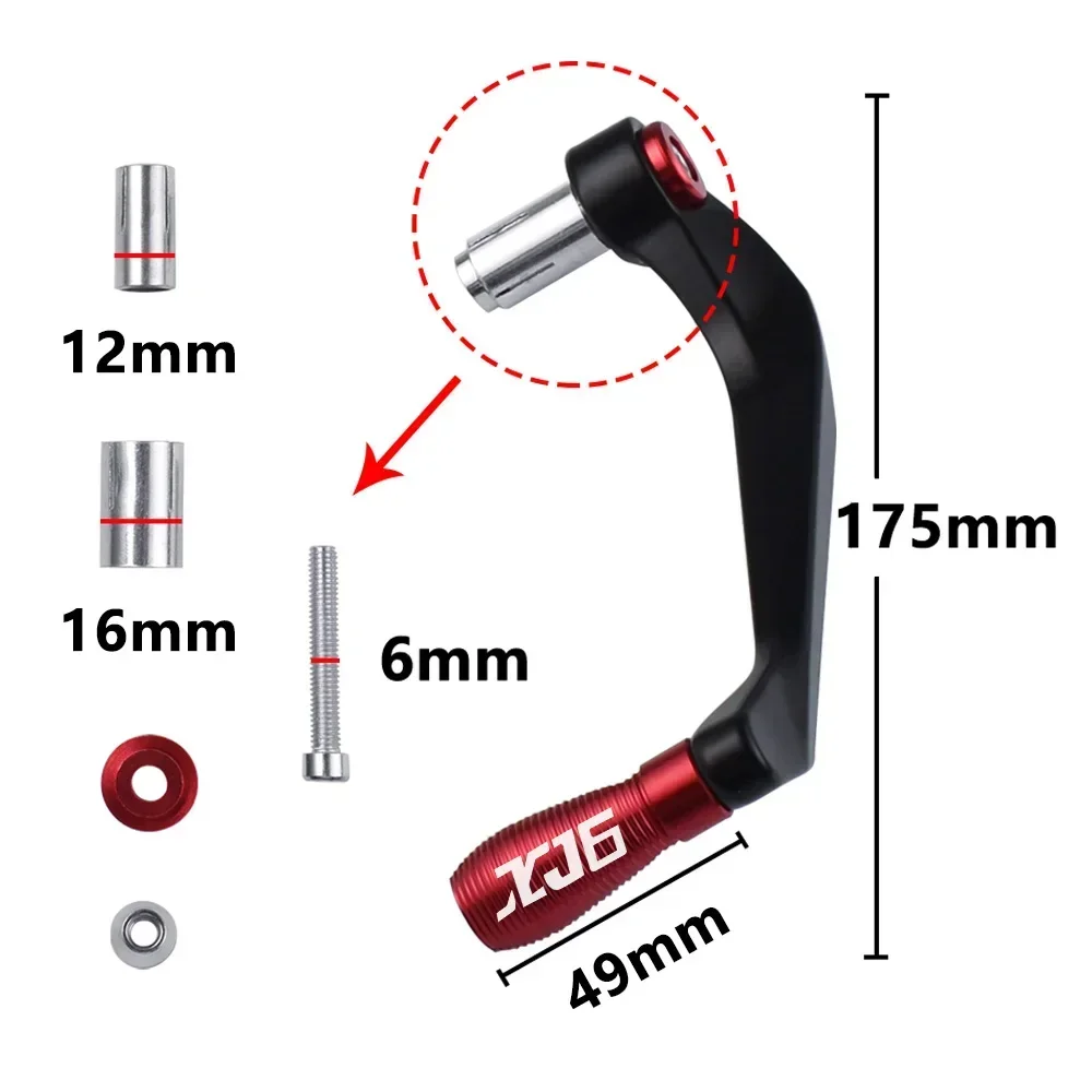 Custom Logo Motorcycle Handlebar Grips Guard Brake Clutch Levers Protector For YAMAHA XJ6 DIVERSION XJ 6 Accessories All Years