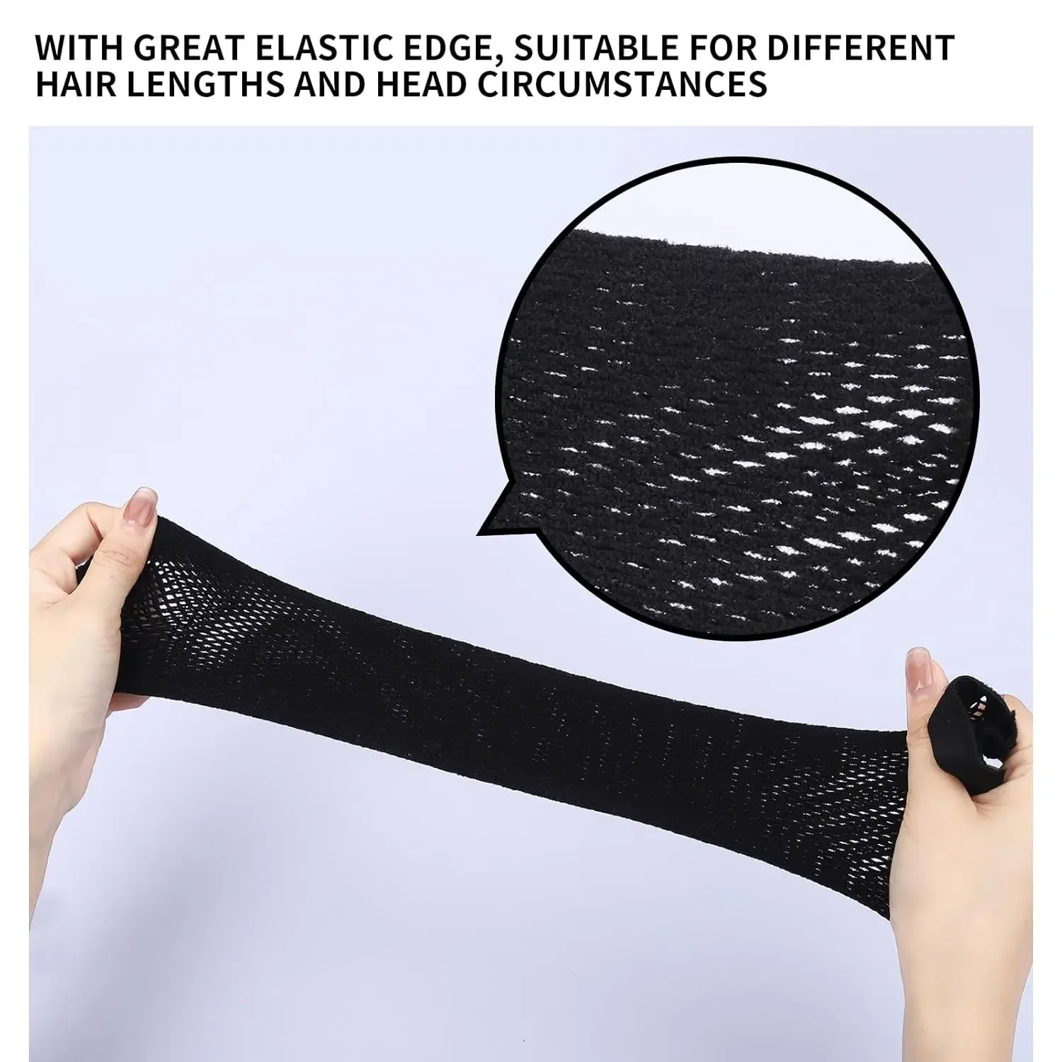 Black Skin Wig Cap, Hair Net for Wigs,Wig Caps for Women, Large Mesh Wig Cap for Long Hair,Nylon Wig Net Non Slip for Daily 2028