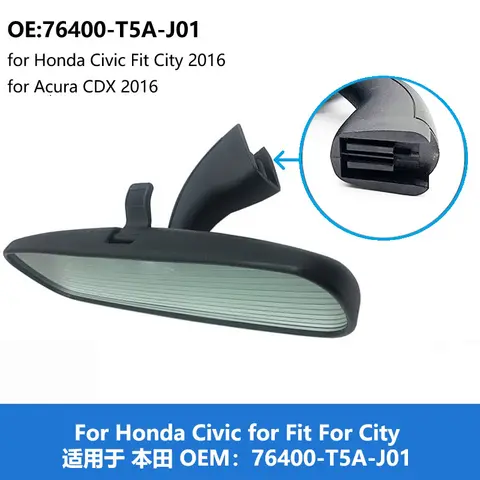 Ruili602 76400t5a Innen rückspiegel für Honda Fit City Civic XR-V Accord 2015 für Acura CDX 2016 Rückansicht 76400t5a-01