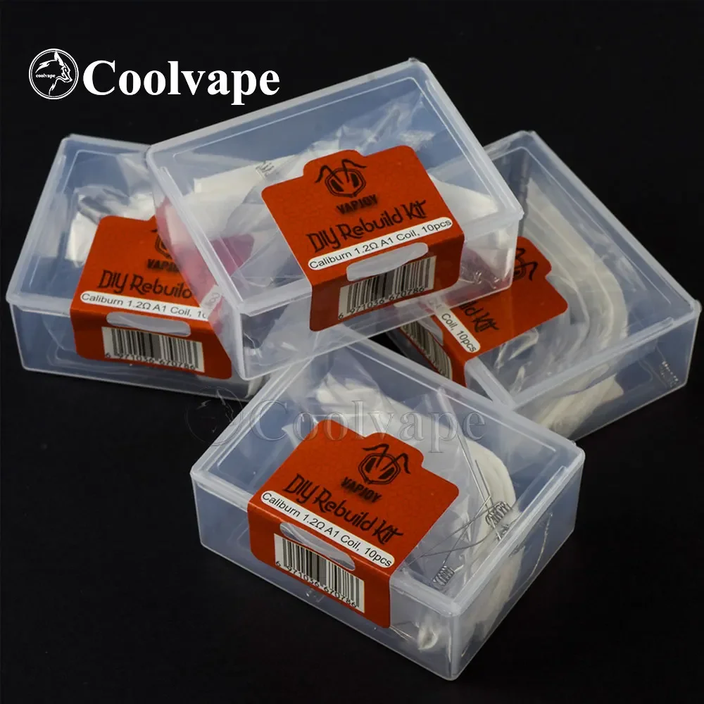 

10 шт. VAPJOY DIY набор инструментов для восстановления A1 с двойной катушкой 1,2 Ом для калибродных капсул и аксессуаров KOKO Pod, наборы инструментов для ремонта картриджей