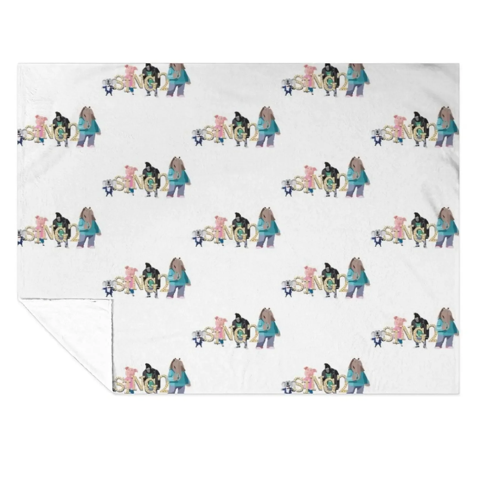 

SING 2 -CHARACTERS Throw Blanket halloween Loose Vintage blankets and throws Blankets