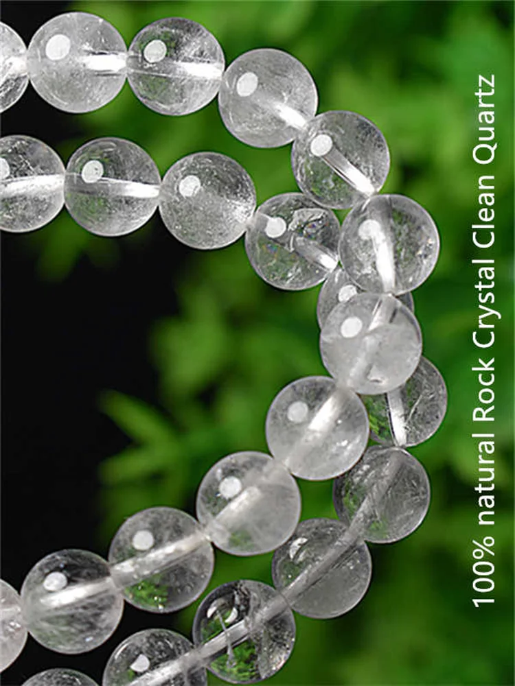 Natural Rock Crystal 108 Prayer Beads Mala Zen Necklace 6mm 8mm 10mm 12mm Tibetan Rosary Malas BRO628
