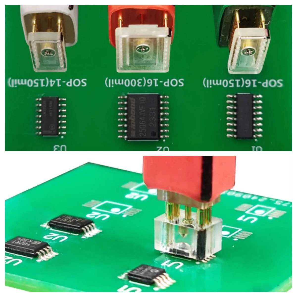 

1pcs for Sop8 SOP14 sop16 150mil 300mil chip download burn write probe spring needle flash eeprom chip burner cable Sop8 wson