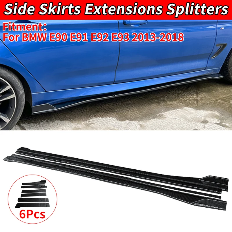 

Hot Sale Car Side Skirt Accessories For BMW E90 E91 E92 E93 2013 14 15 16 17 2018 Extensions Bumper Door Lip Splitters Winglet