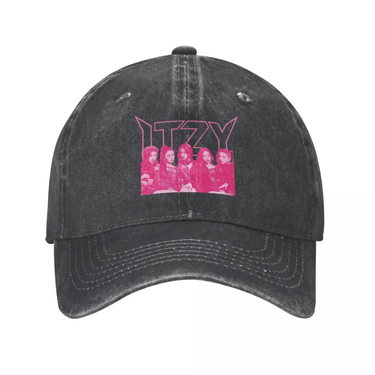 

Metal ITZY Band Baseball Caps Outfits Vintage Distressed Cotton Korean Kpop Dad Hat for Men Women Outdoor Travel Adjustable Fit