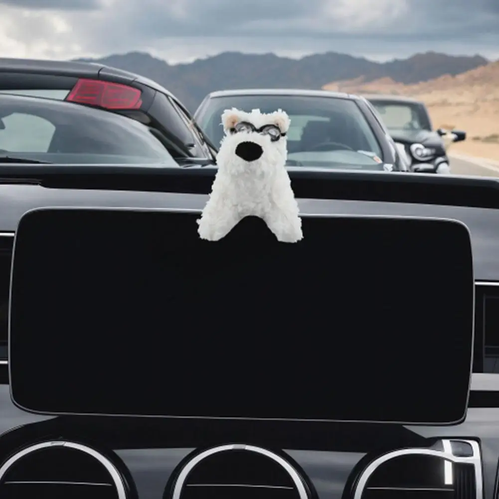 Decorazione della frizione della bambola della peluche del cucciolo, decorazione dell'interruttore degli indicatori di direzione del tergicristallo dell'auto, accessori interni dell'auto della bambola del tergicristallo dell'auto del cane kawaii