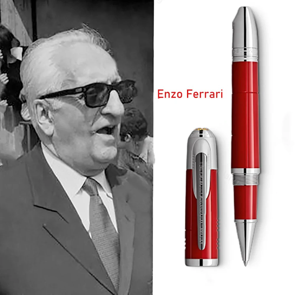 MB Famous Character Series Salutes Enzo Ferrari Fountain Rollerball Ballpoint Pen Writing Tool 4 Color Office School Classic