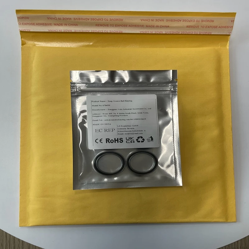 

10PCS 6704RS 20X27X4 mm Bearing ABEC-7 Thin Section Rubber Sealed Ball Bearings 6704RS 61704RS 6704 RS