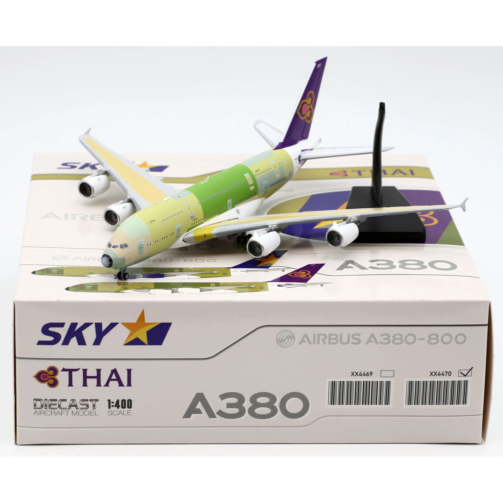 XX4470 Alloy Collectible Plane Gift JC Wings 1:400 Thai Airways 