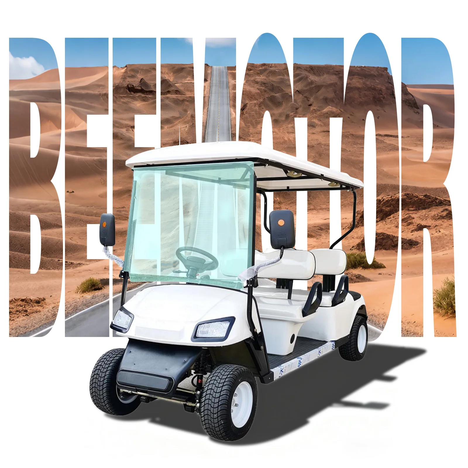 Scenic Area Tourism Electric Sightseeing Golf Cart 48V Steel Shuttle Cart Electric Hotel Reception CE Certified Lead Acid 3-4