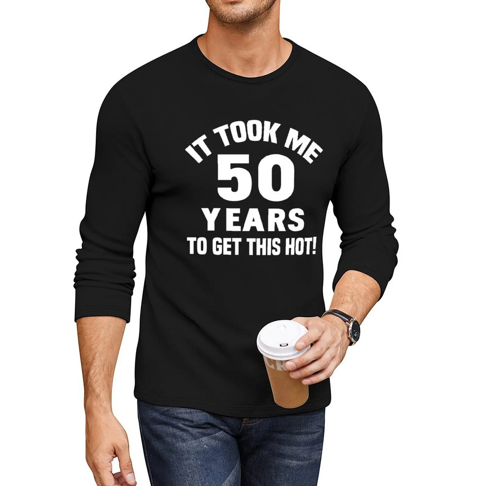 

50th Birthday Long T-Shirt plus size t shirts heavyweight t shirts kawaii clothes black t shirts men clothing