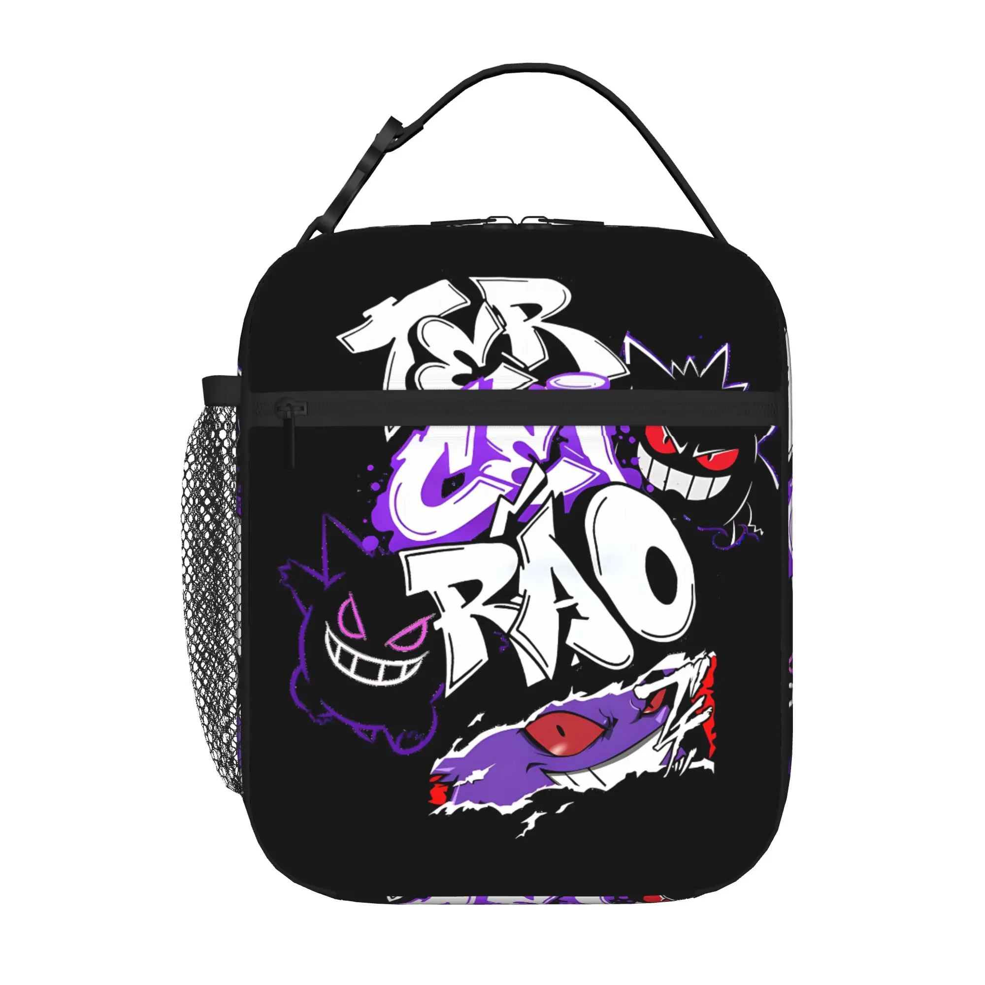 Pokemon Insulated Lunch Bag Ice Pack Rice Bag Gengar Ghost bolsa Student Bento Lunch Handbag Insulation