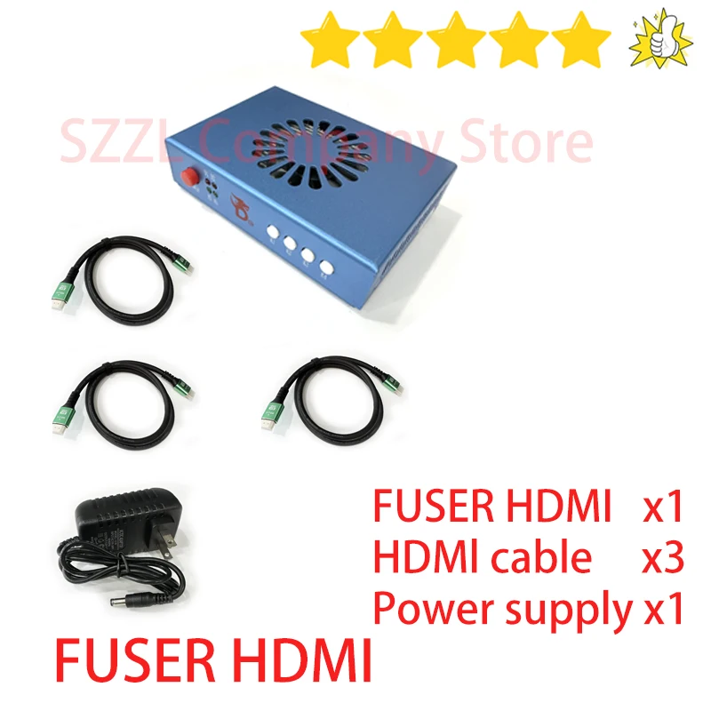 DMA 5th Fuser Video Overlay Box HDMI/Display DMA Video Processor Support for 2K144/1K240 DMA Fusion Unit Box Computer Components