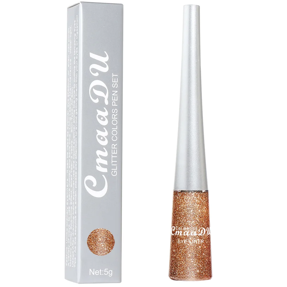 16 สีอายไลเนอร์ SHINY Glitter Powder GEL อายไลเนอร์ Quick-drying Long Lasting Non-smudge Eye Liner เครื่องสําอาง Make Up