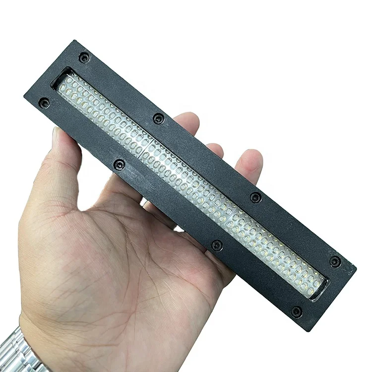 180*20 MM Irraditional Area 395nm 450w Water Curing Lamp Double Nozzle Led Uv Cure Dry Blue-violet Light For Flatbed Printing