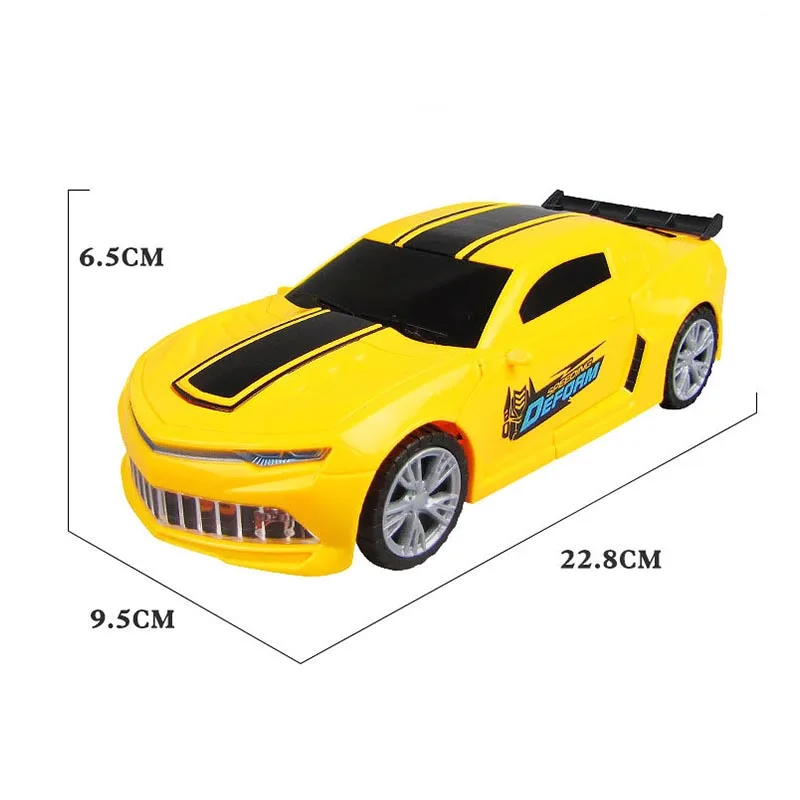 Voiture jouet pour enfants, véhicule transformateur électrique omnidirectionnel, voiture jouet, sera une voiture robot avec lumières et musique