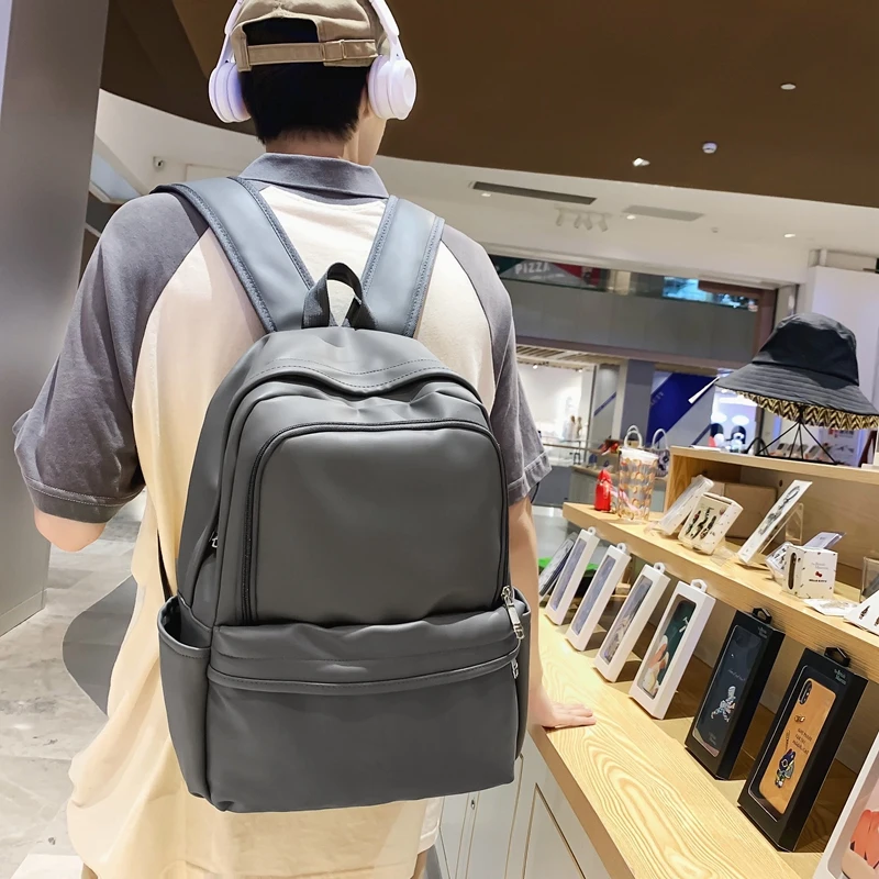 Imagem -02 - Grande Capacidade de Couro do Plutônio para Mulheres Mochila dos Homens Legal Viajar Bagpack Mochila Escolar Alta Qualidade para Meninas Livro Mochila Casal