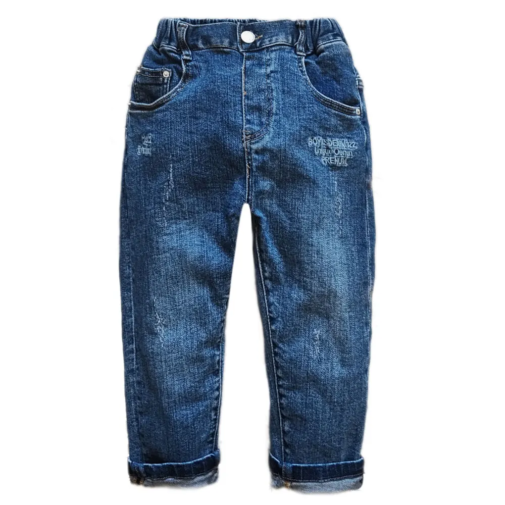 5003 Boys' Pants Denim trousers elastic waist Spring and Fall Kids' Pants