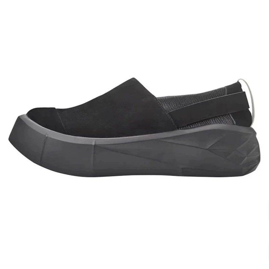 밴티지 디자이너 수제 두꺼운 밑창 캣워크 스트릿 정품 가죽 플랫폼 로퍼 부츠