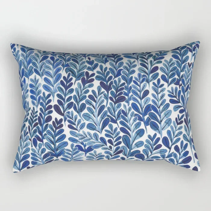 Tropical Flower Plant Bed Pillowcase Travel Bedroom Rectangular Small
