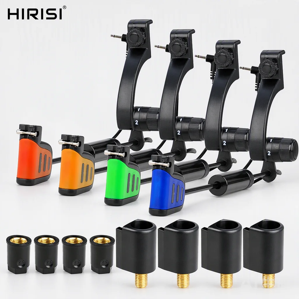 hirisi-led-carp-fishing-swinger-set-illuminated-bite-indicator-hanger-with-quick-change-swivel-terminal-tackle-alarm-b2030