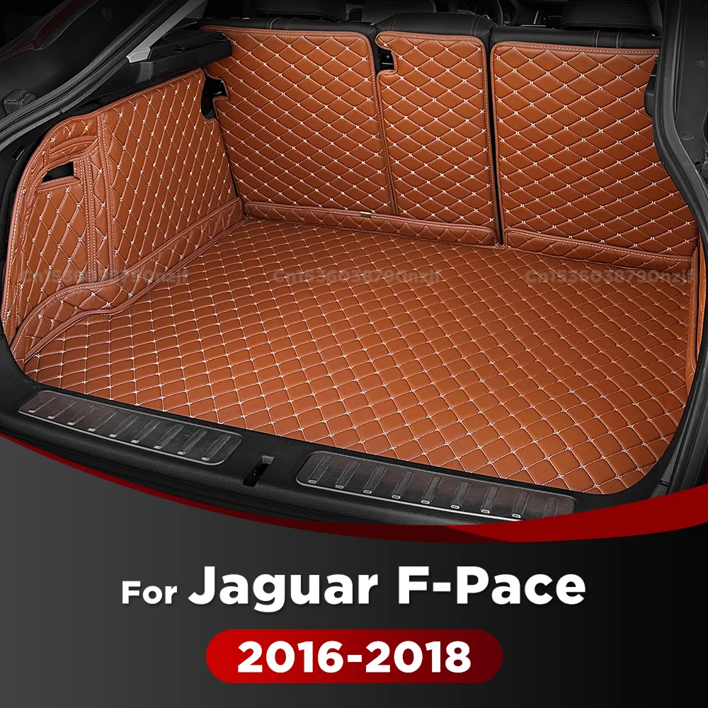 

Для Jaguar F-Pace 2016 2017 2018, авто полный коврик для багажника, автомобильный чехол, подкладка для багажника, аксессуары для интерьера