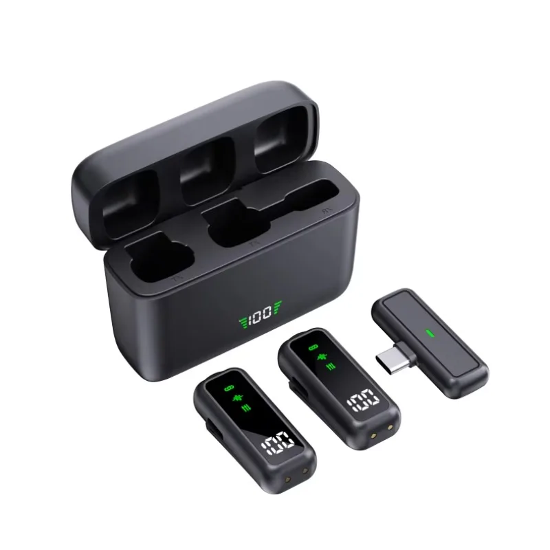 Micrófono de solapa inalámbrico mini para grabación de audio y video en iPhone, Android, transmisiones en vivo, juegos, con receptor compacto incluido 6