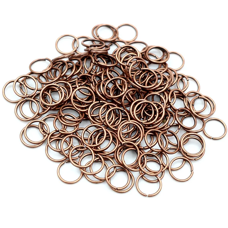 200pcs/Lot 3/4/5/6/7/8/10/12mm Metal DIY Jewelry Findings Open Single Loops Jump Rings & Split Ring for jewelry making