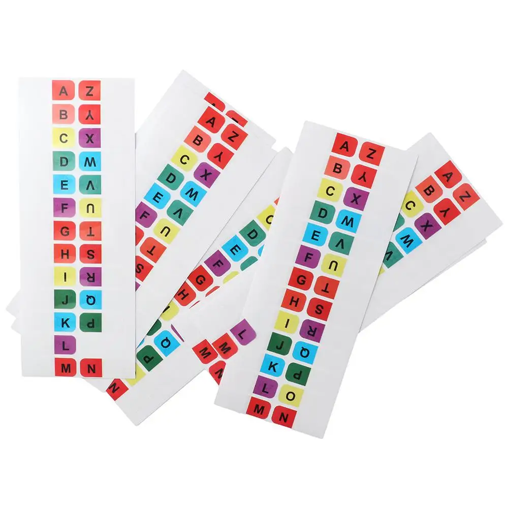 A-Z Sticky Tabs Small Alphabet Multicolor Page Markers Self-Adhesive 208PCS Index Tabs Notebooks