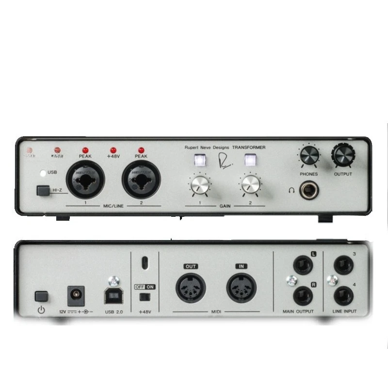 

Professional external recording studio arrangement dubbing mixing audio interface sound card